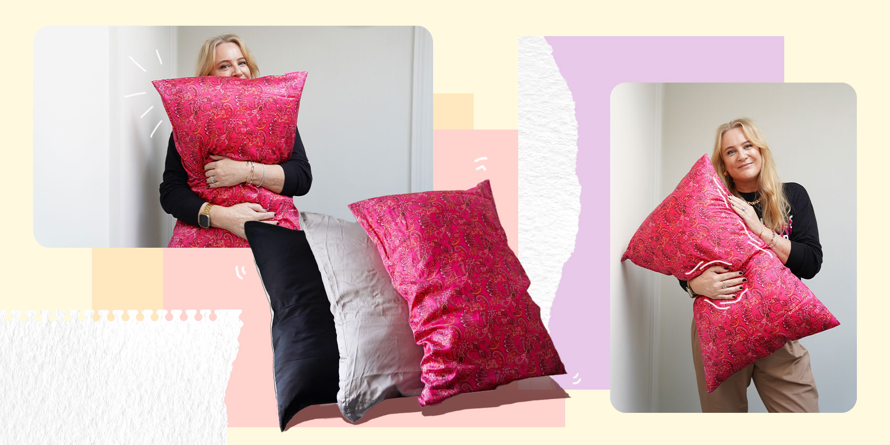 Sarah Joan Ross silk pillowcase