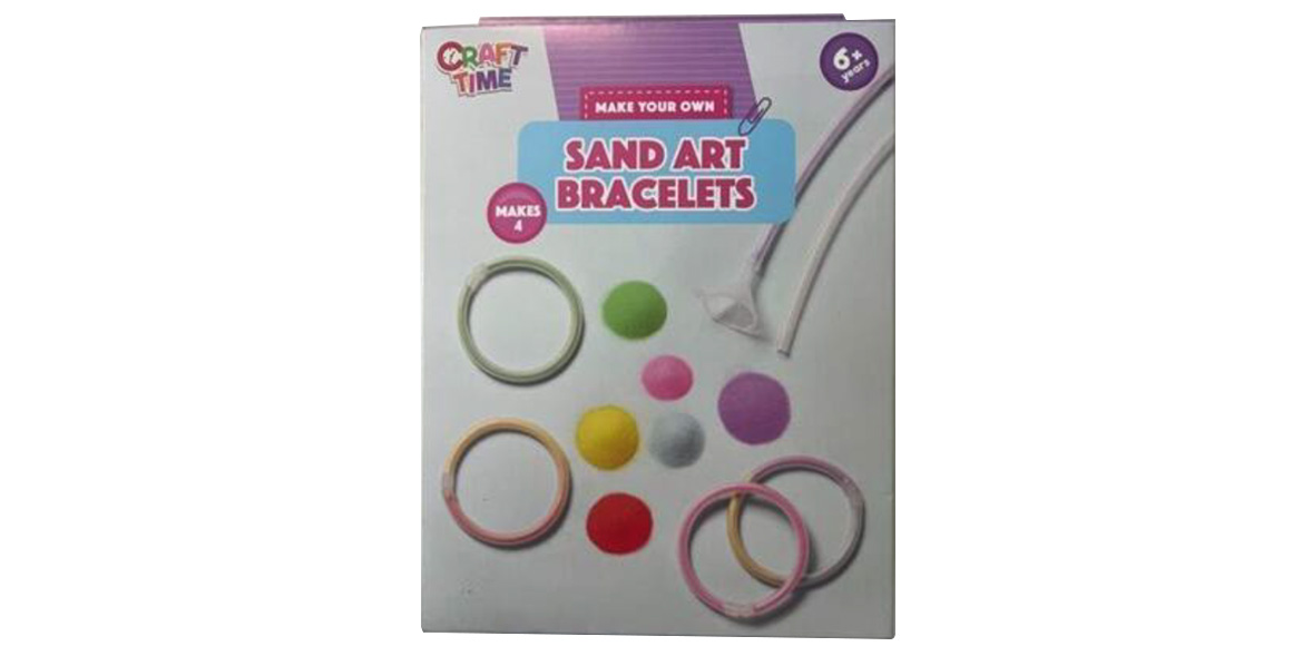 Home Bargains recalled sand art