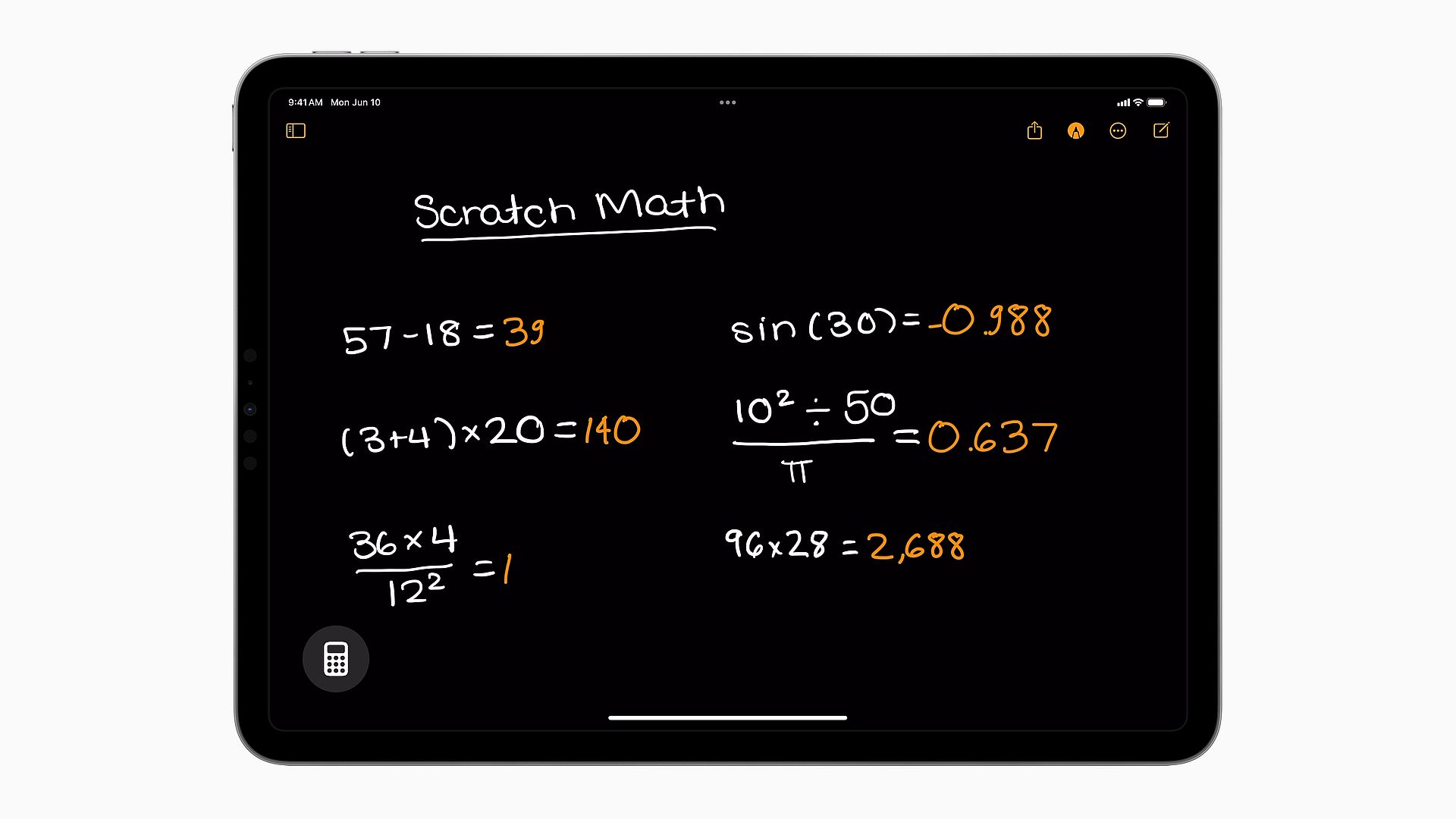 Apple Math Notes