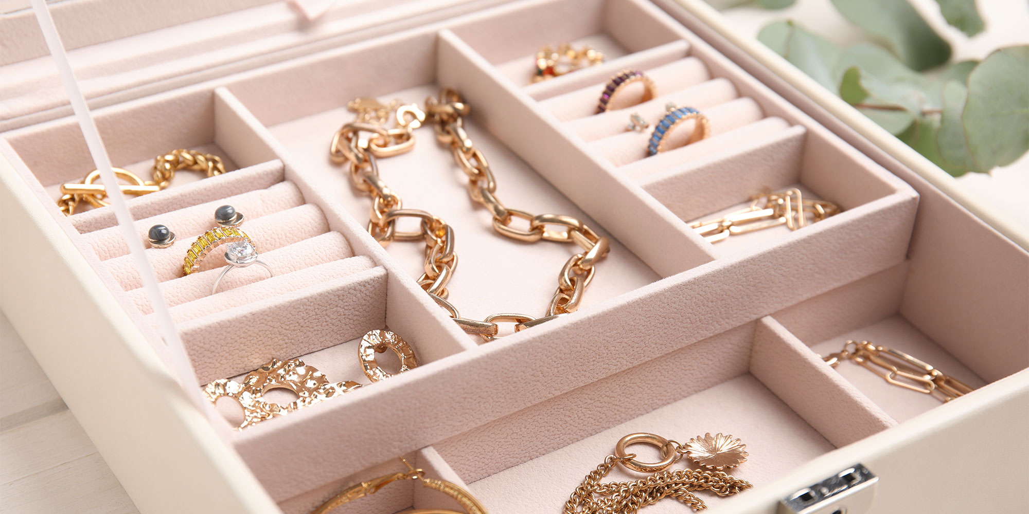 Jewellery on display