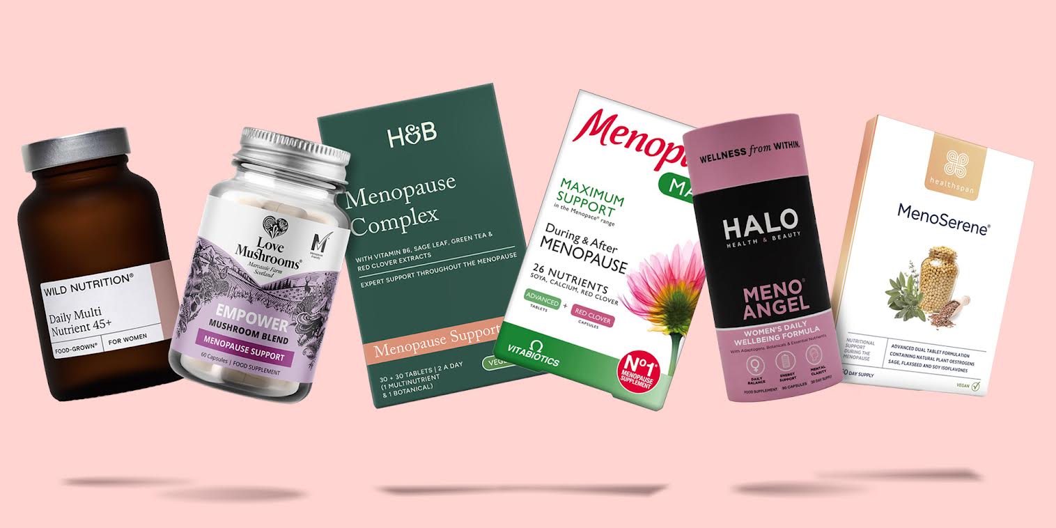 A selection of menopause supplements