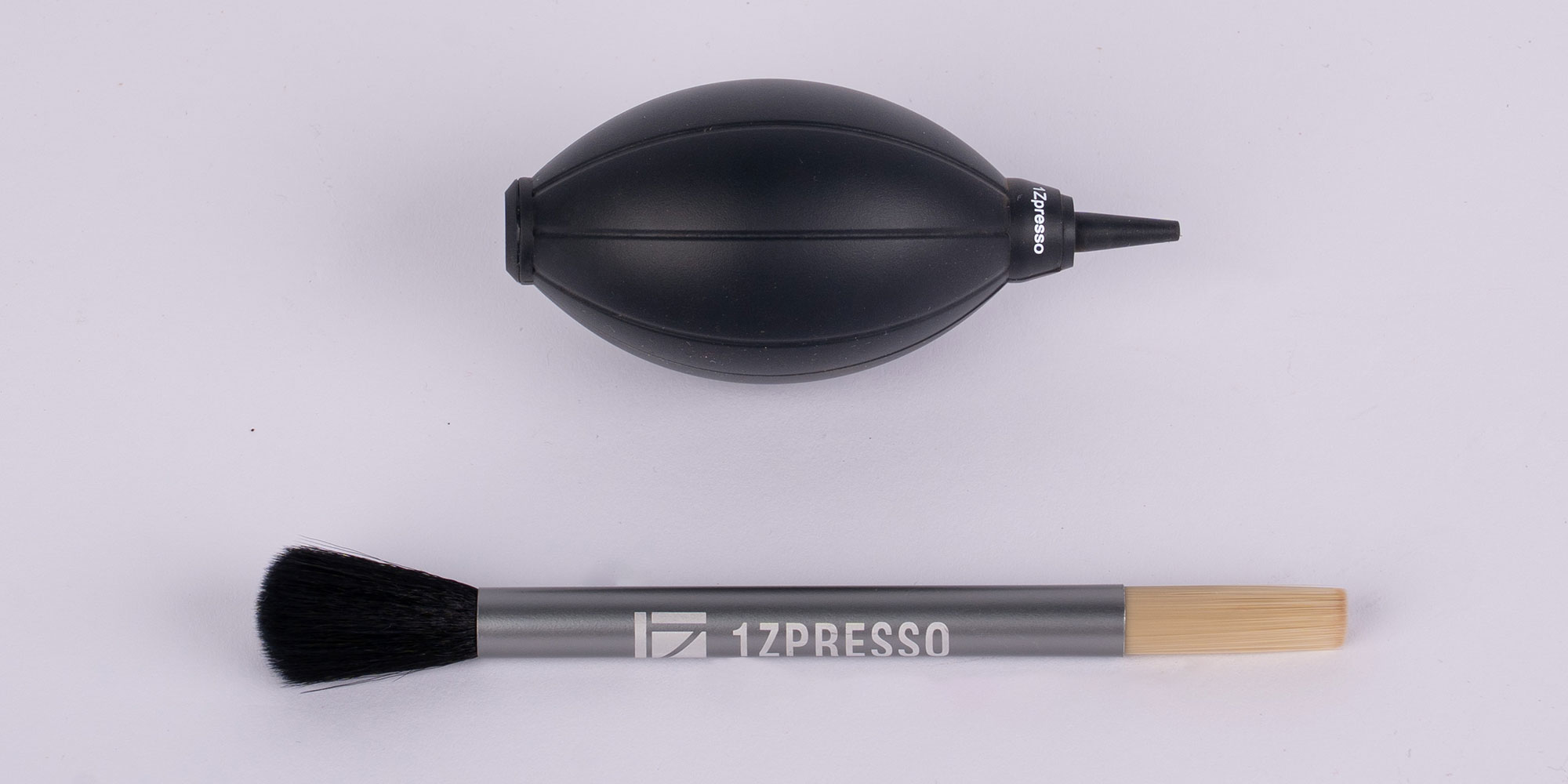 blower and brush for manual coffee grinder