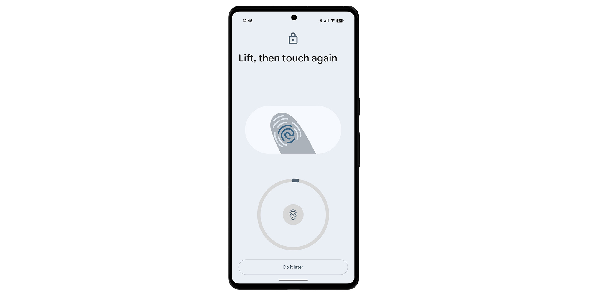 Android fingerprint security settings