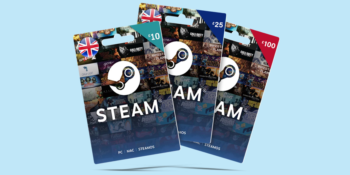Steam gift cards