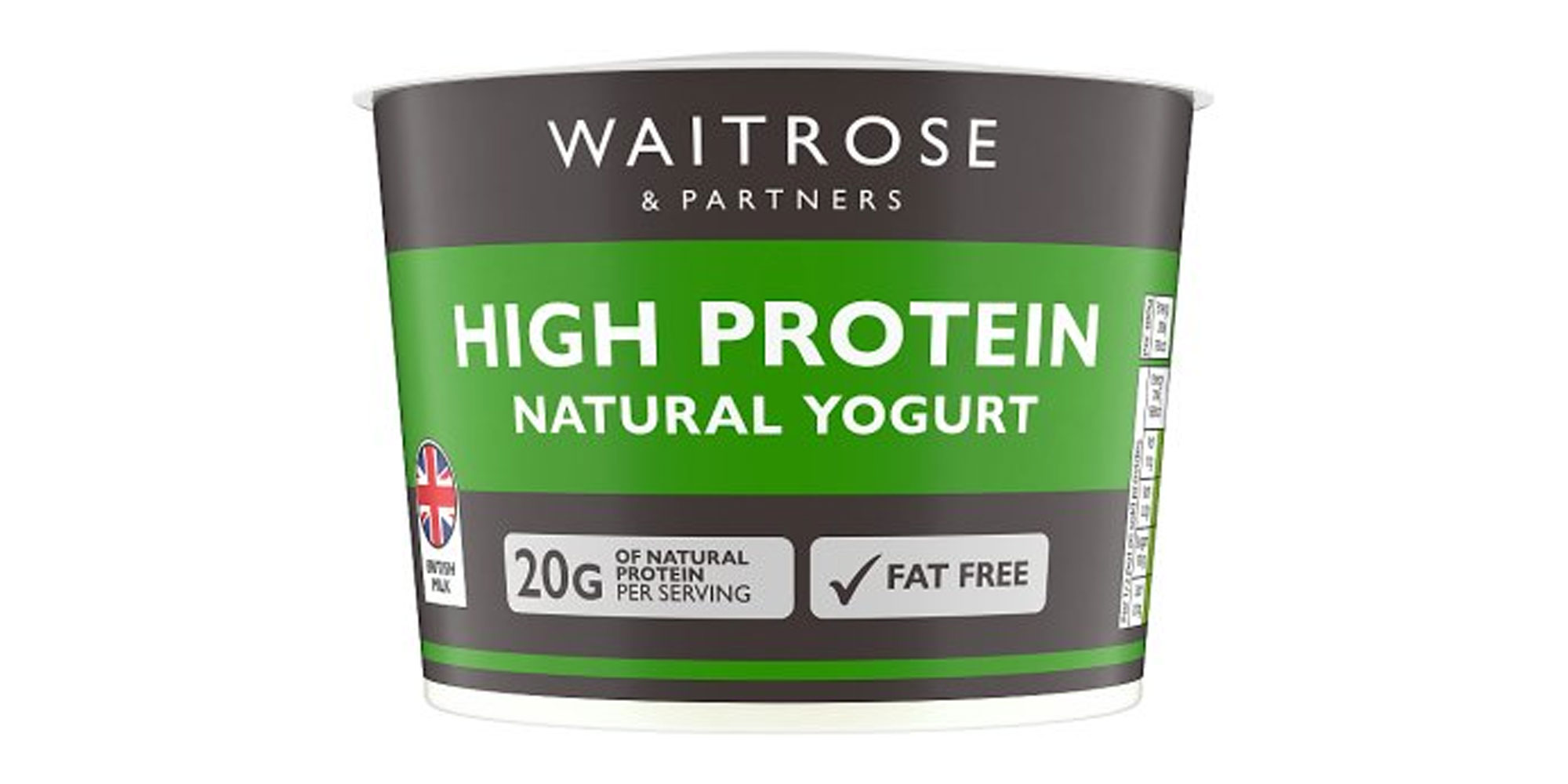 Waitrose High Protein Natural Yogurt