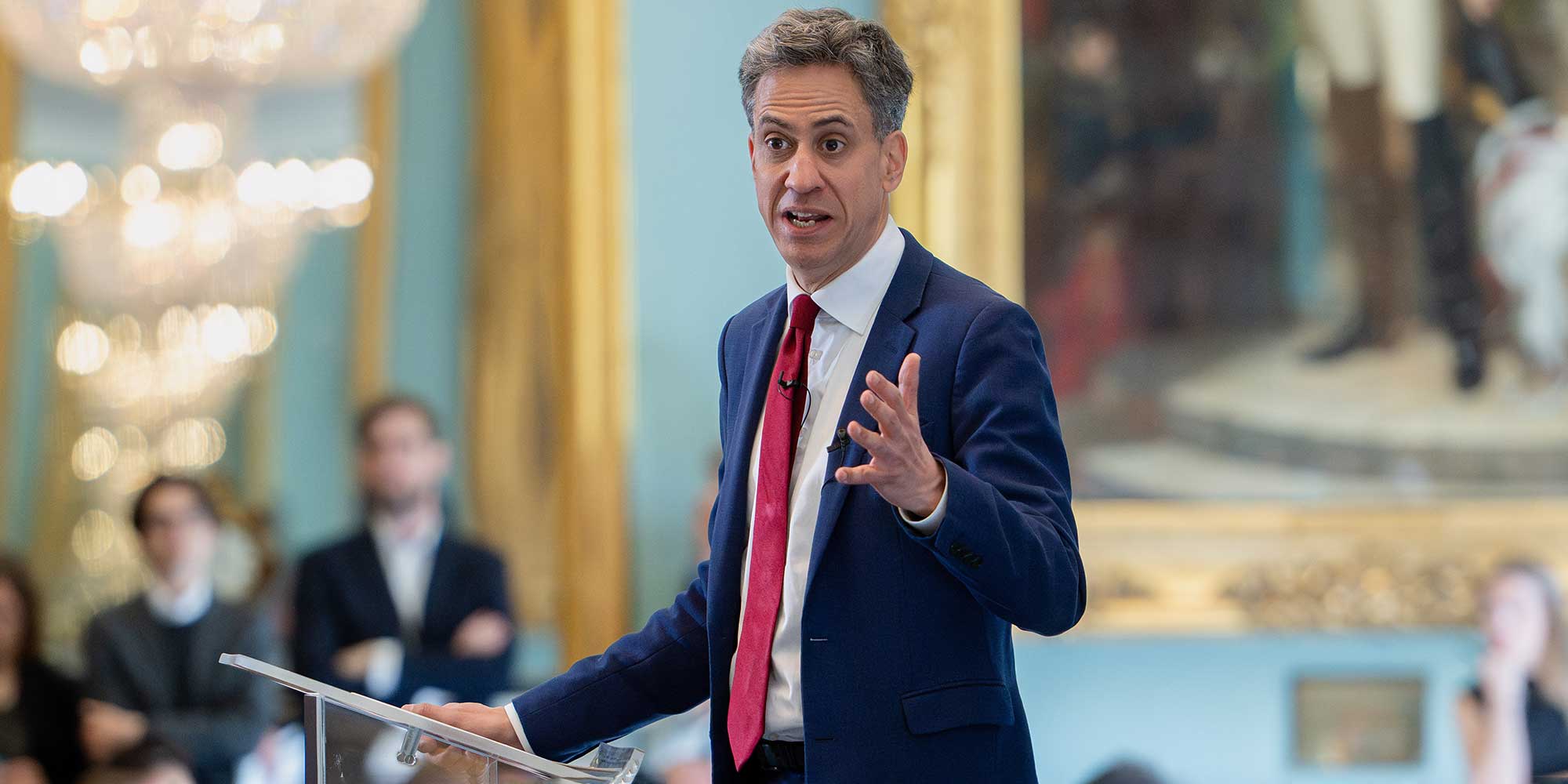 Ed Miliband speaking