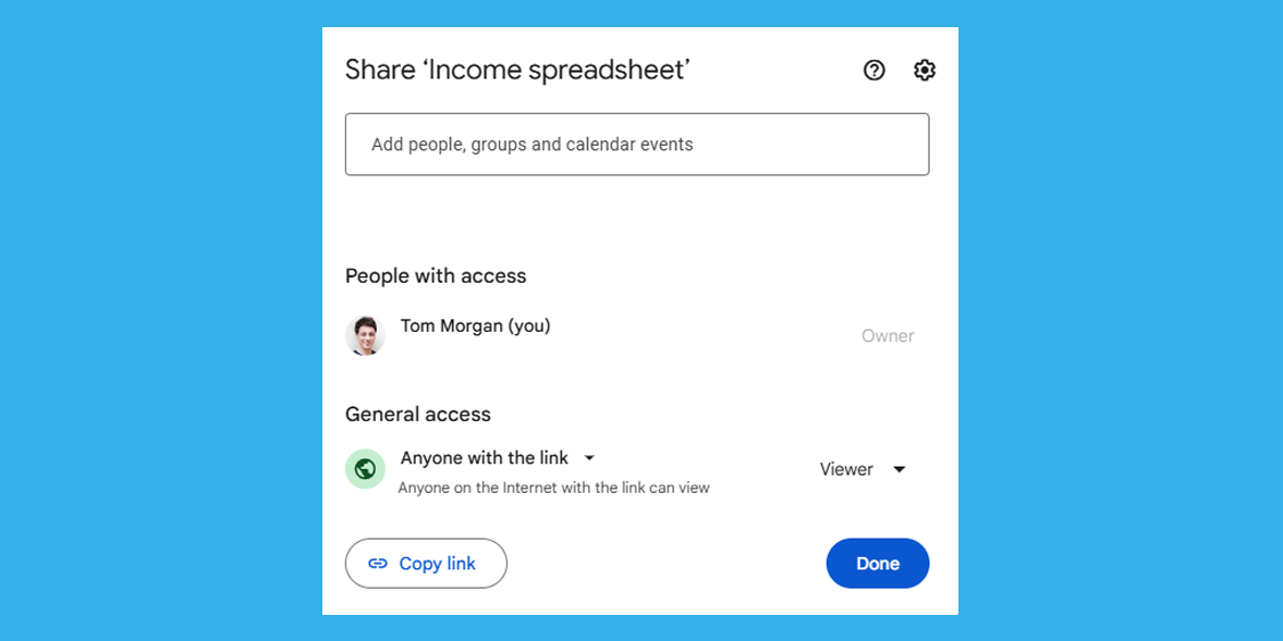 Google Drive permissions