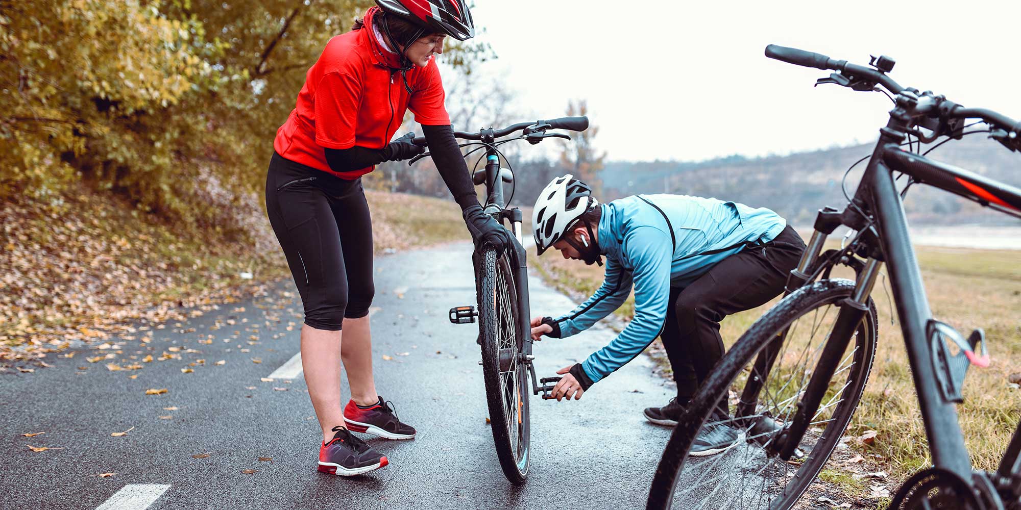 Fixing a tyre