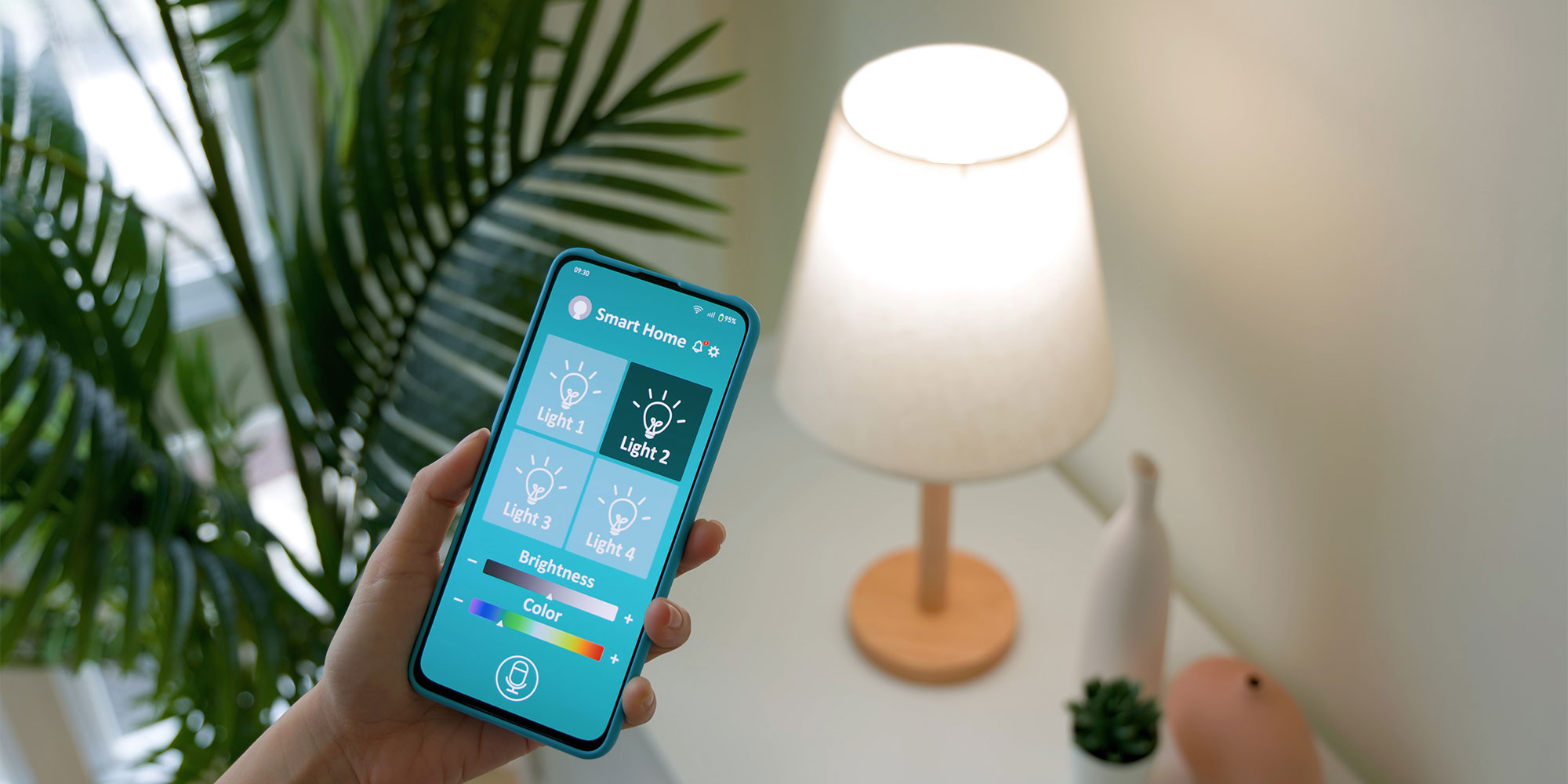 Person using a smart light