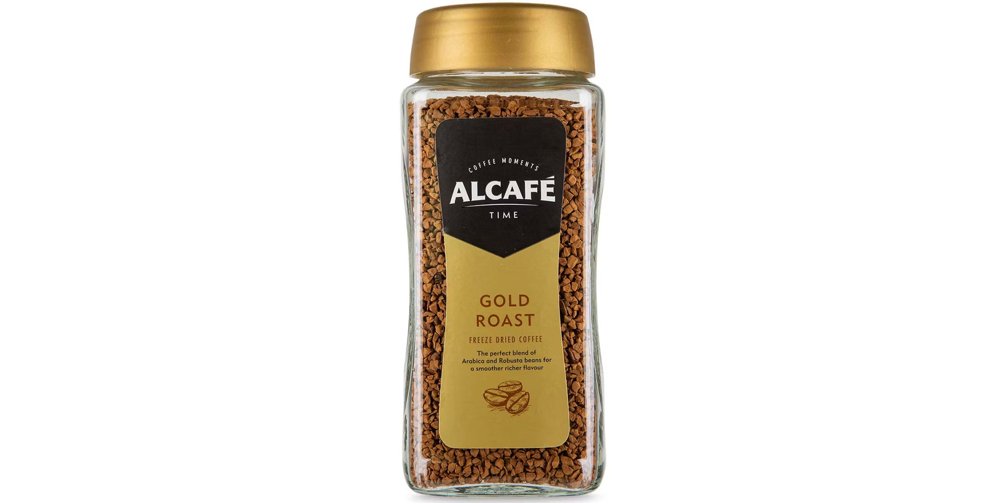Aldi Alcafe Gold Roast coffee jar