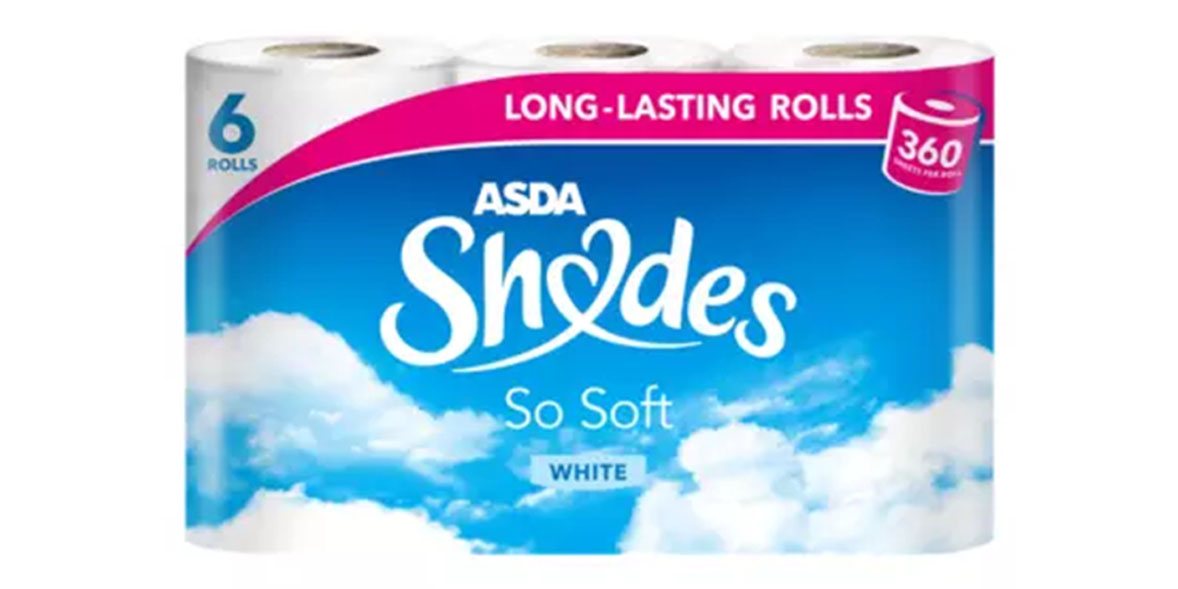 Asda Shades so soft toilet tissue