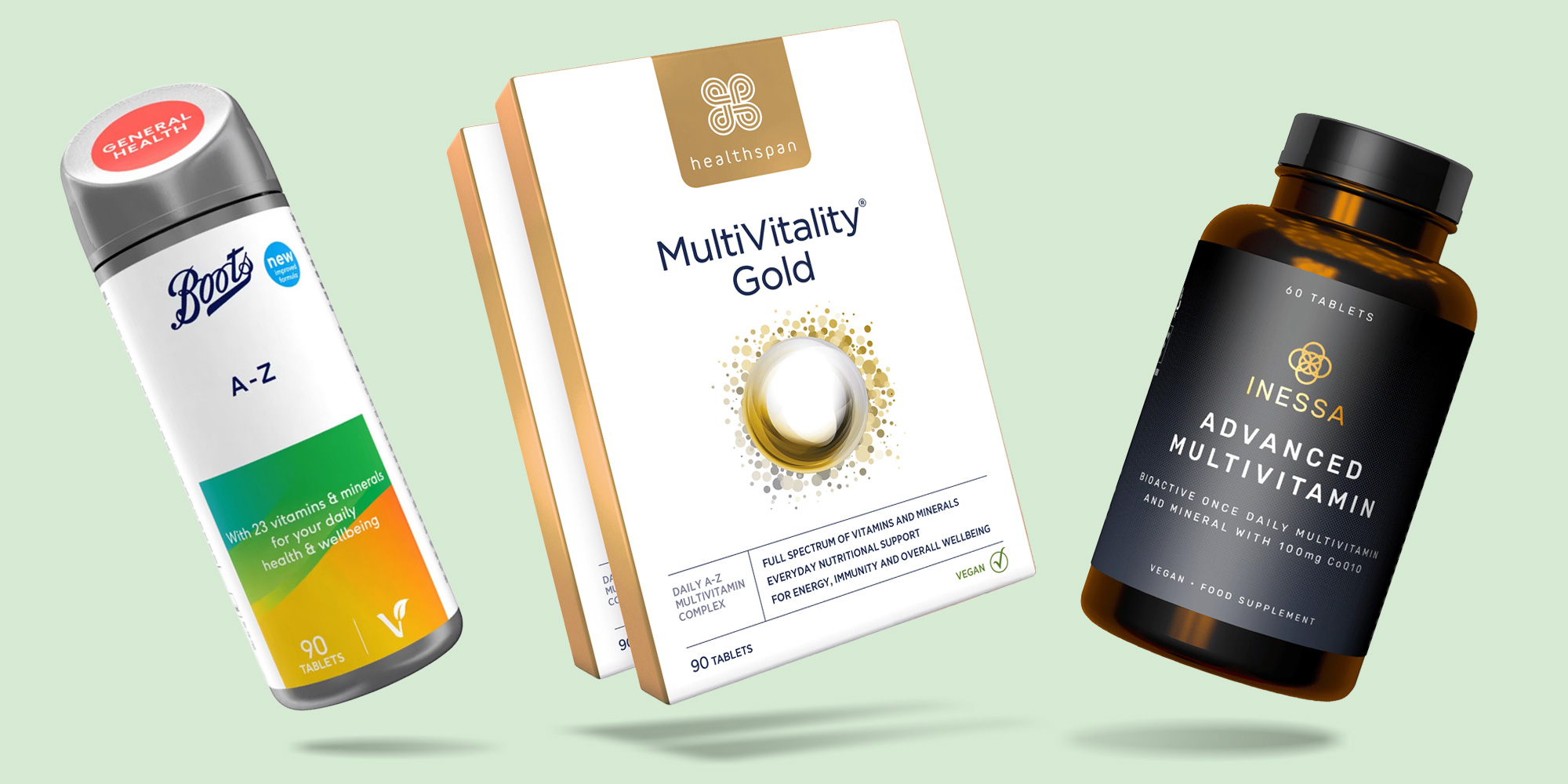 Popular multivitamin and mineral supplement brands