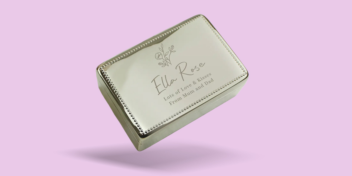 Engraved trinket box