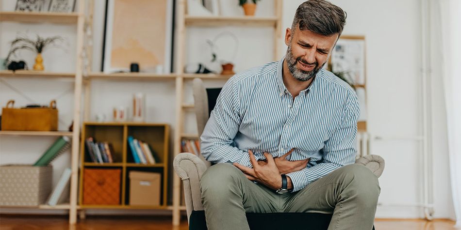 Mature man gut health
