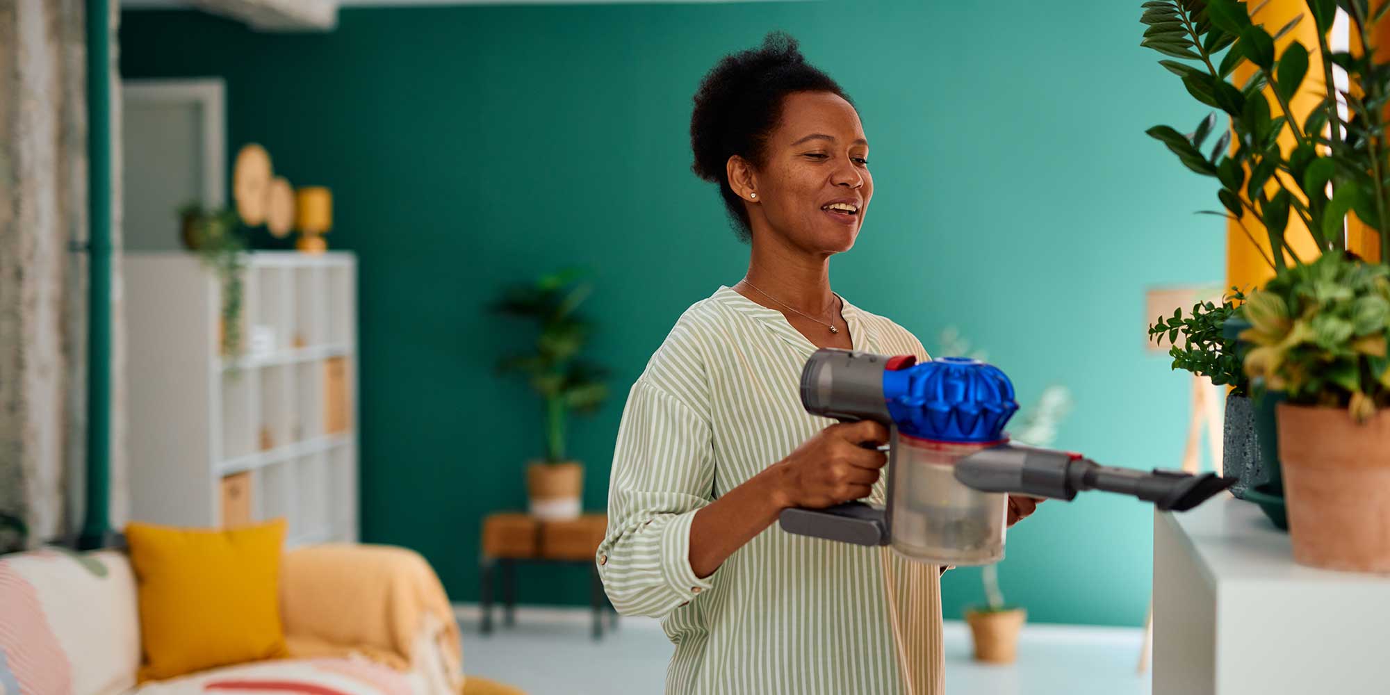Using a Dyson vacuum cleaner