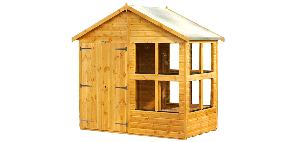 Power 8x4 Apex Potting Shed Combi