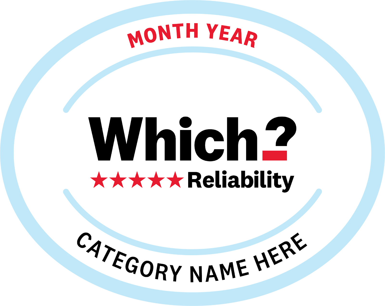Which? 5* reliability endorsement logo