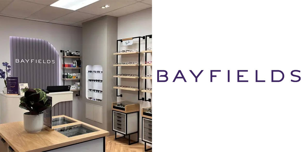 Opticians store alongside Bayfields logo