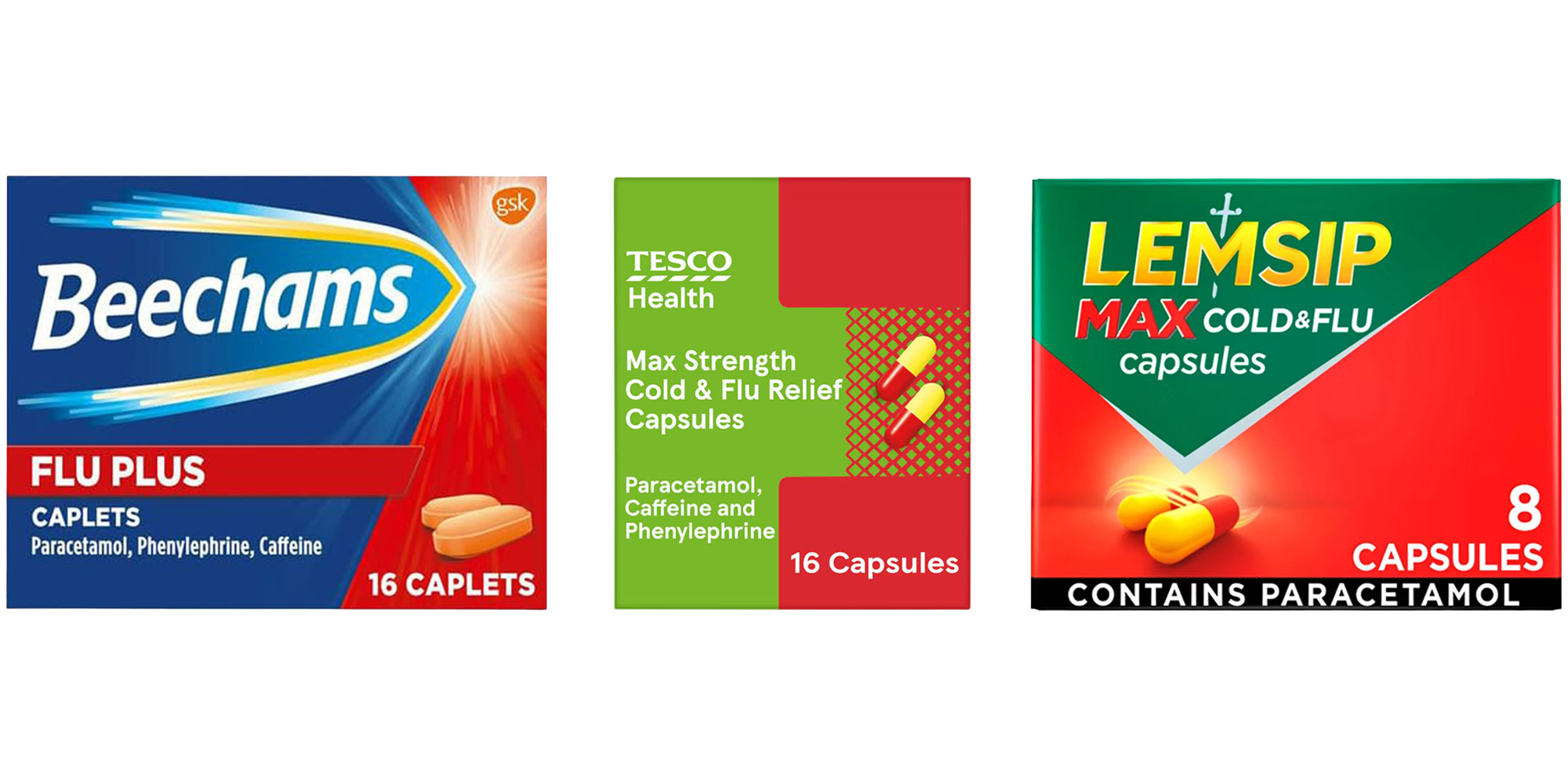 Cold and flu capsules