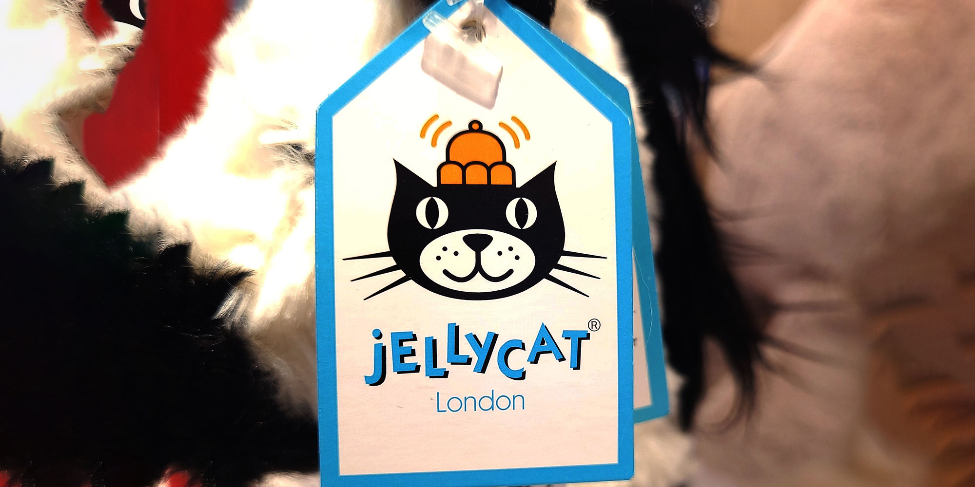 An authentic Jellycat tag