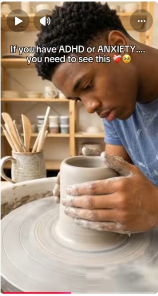 A video posted on Instagram of a male influencer making mugs