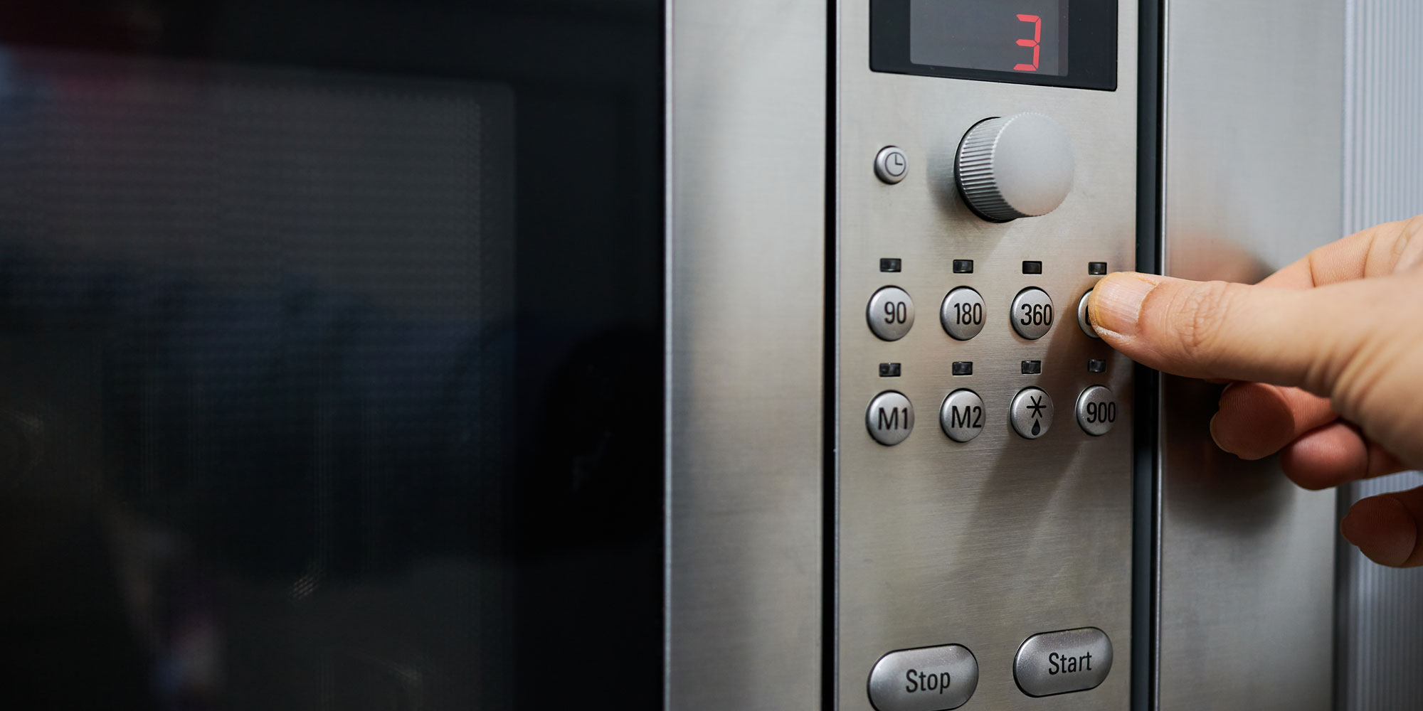 Microwave control panel