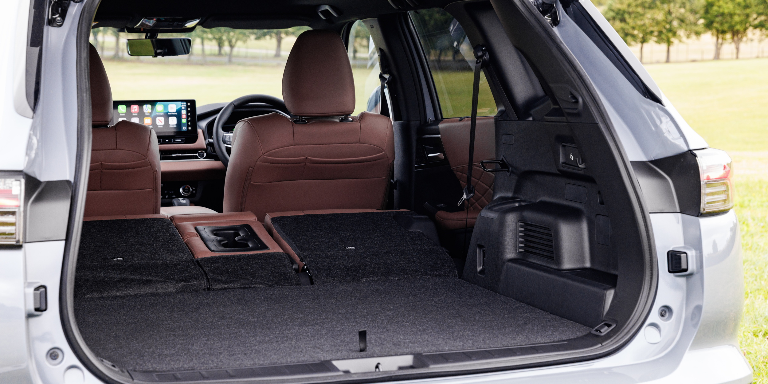 Mitsubishi Outlander boot with seats folded down