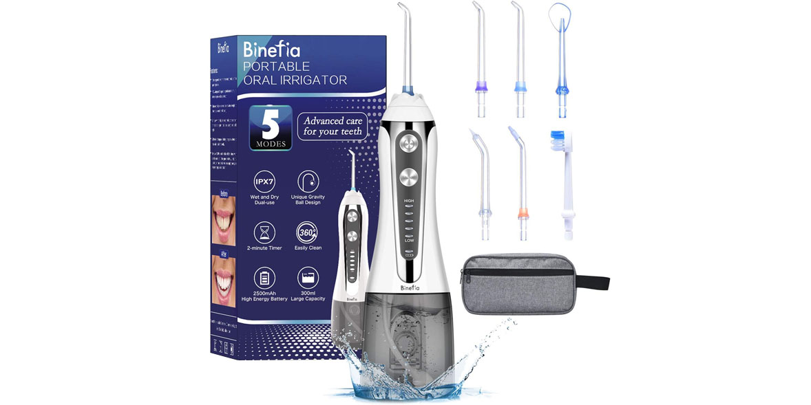 Binefia Portable oral Irrigator water flosser