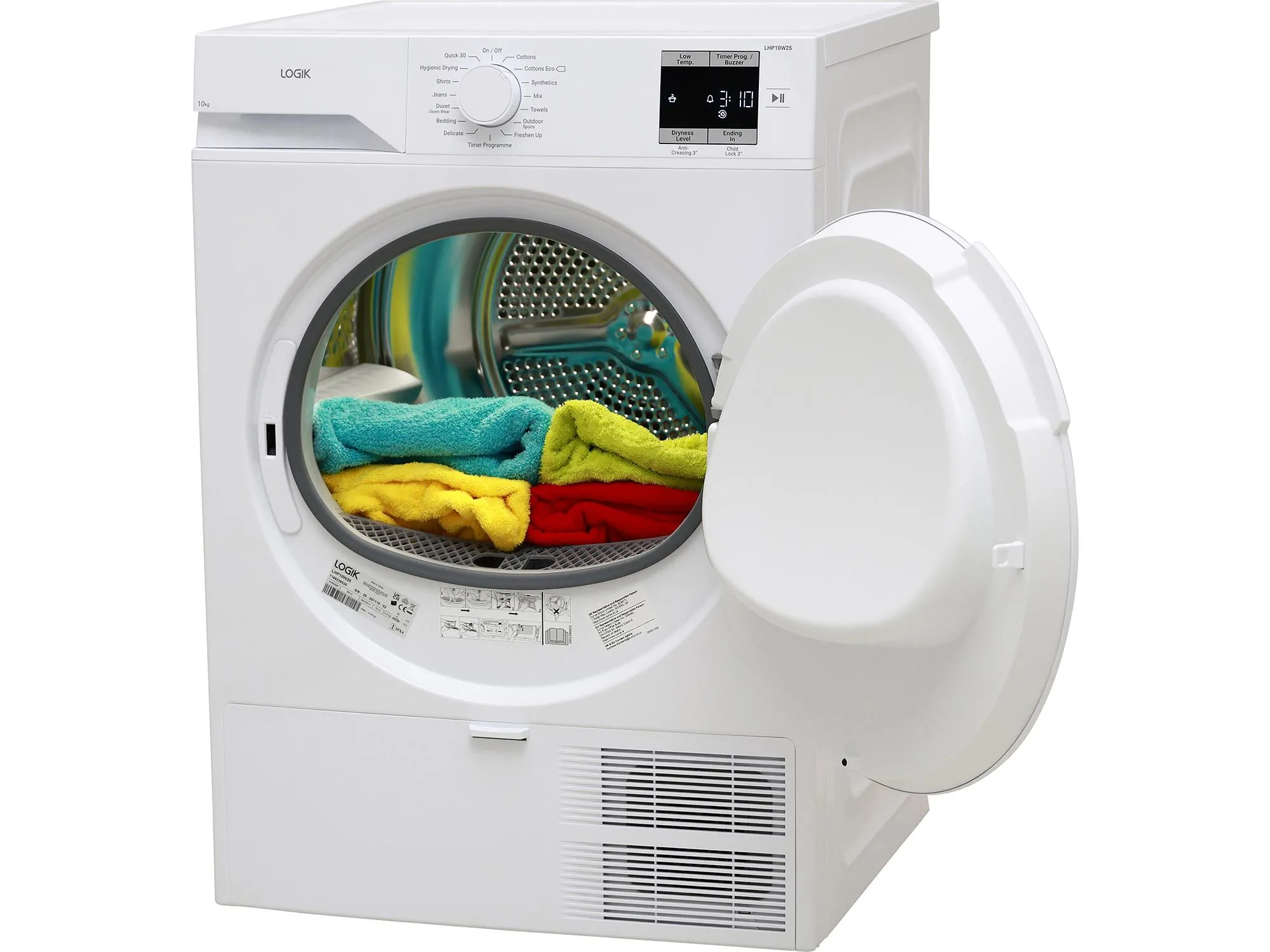 Logik LHP10W25 tumble dryer 