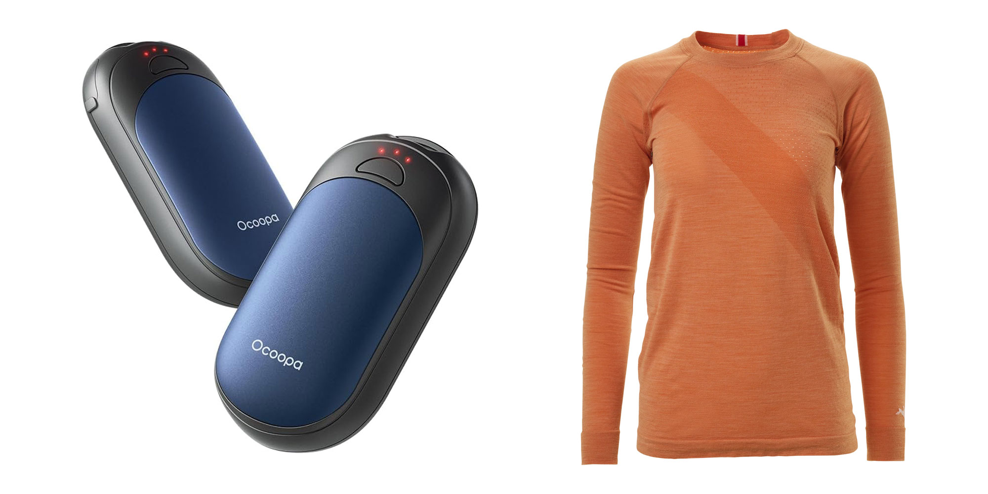 Hand warmers and a merino base layer