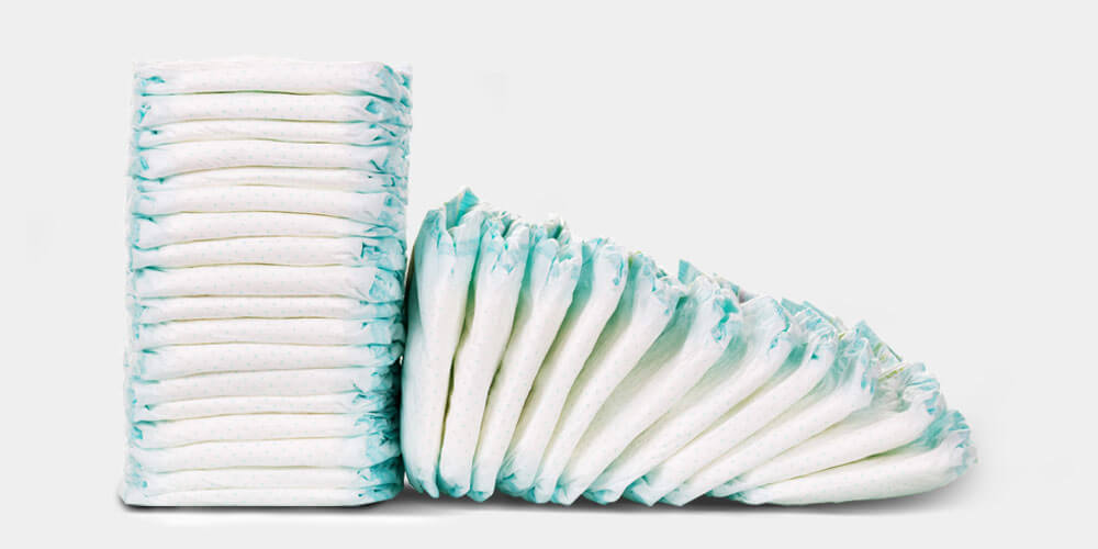 Piles of nappies