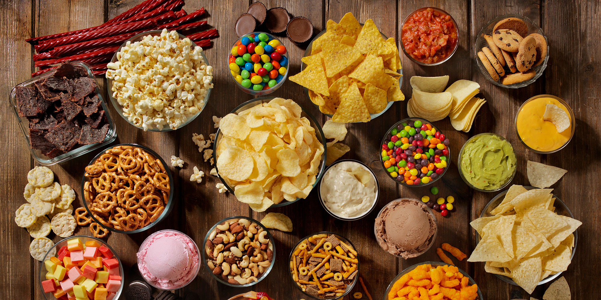 A selection of snacks