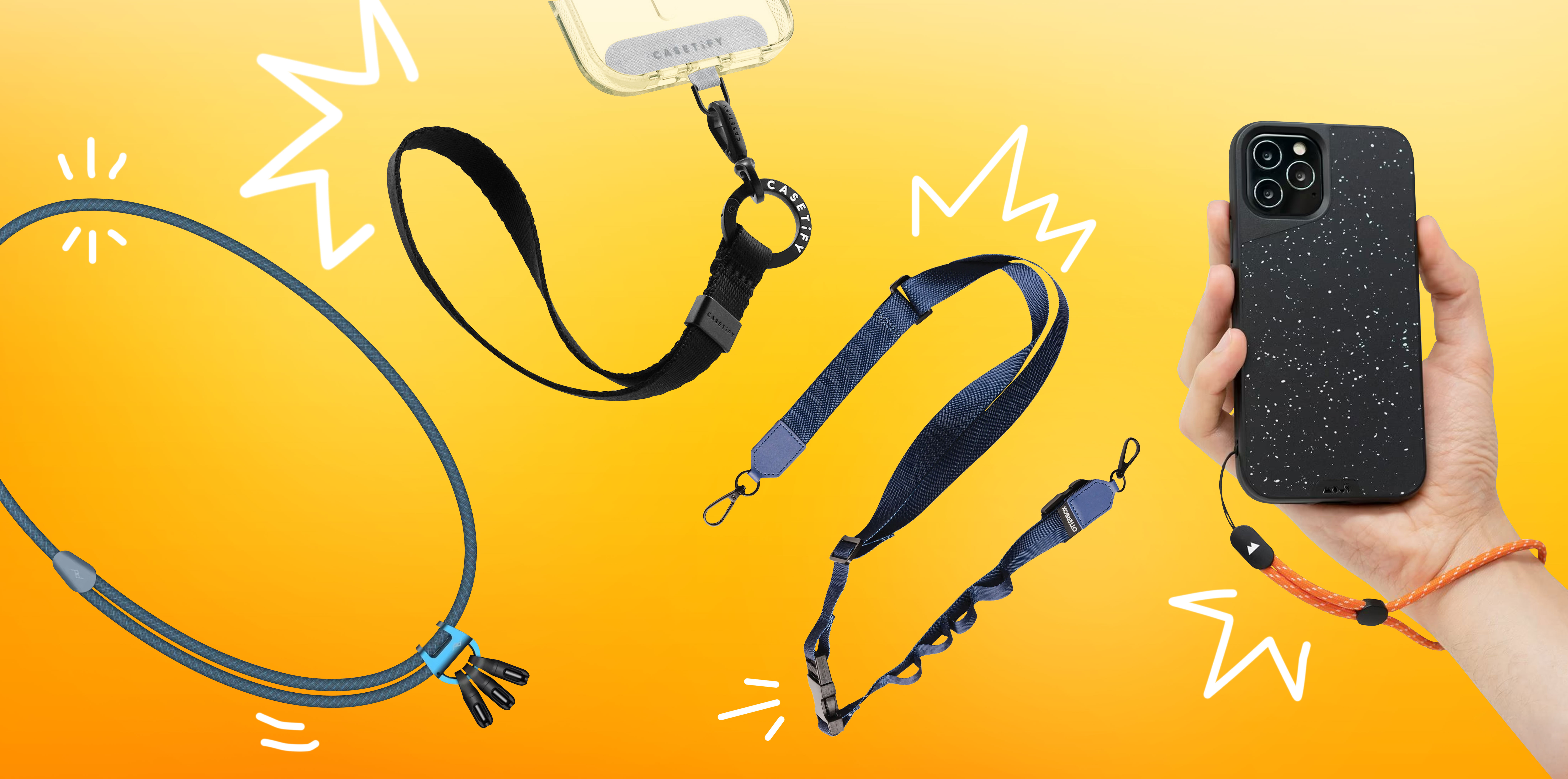 Mobile phone lanyard and strap cover image