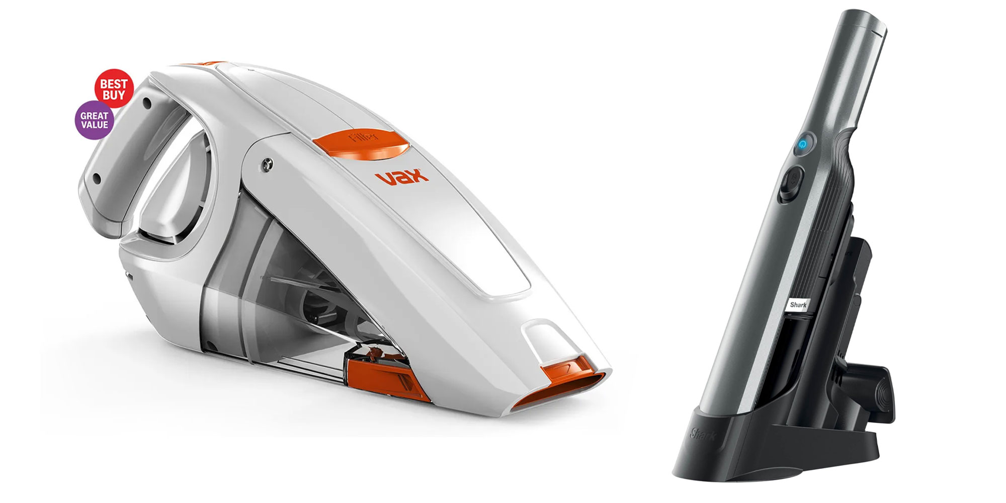 Vax Gator vs Shark WV200UK handheld vacuums