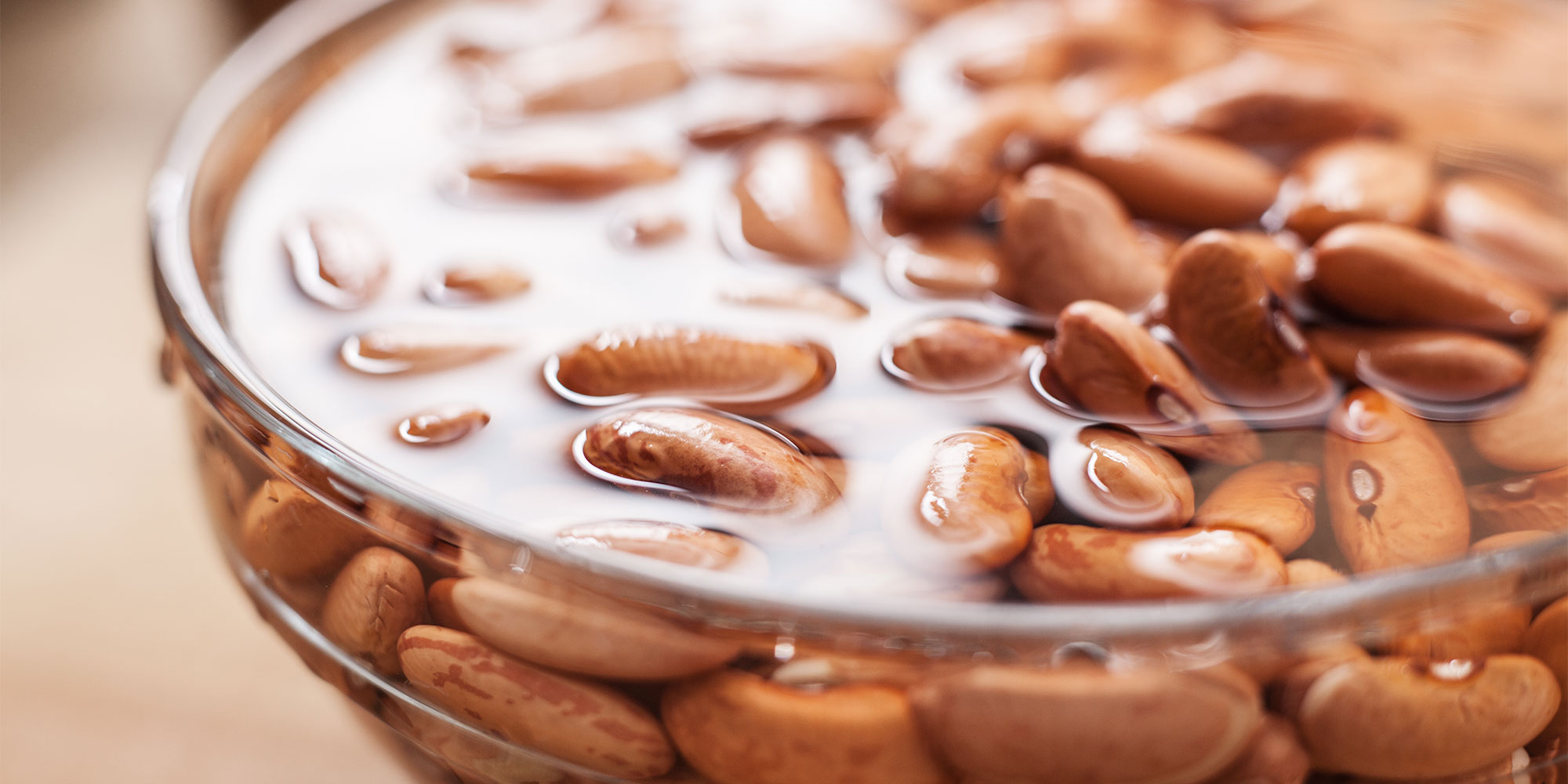 Soaking beans overnight