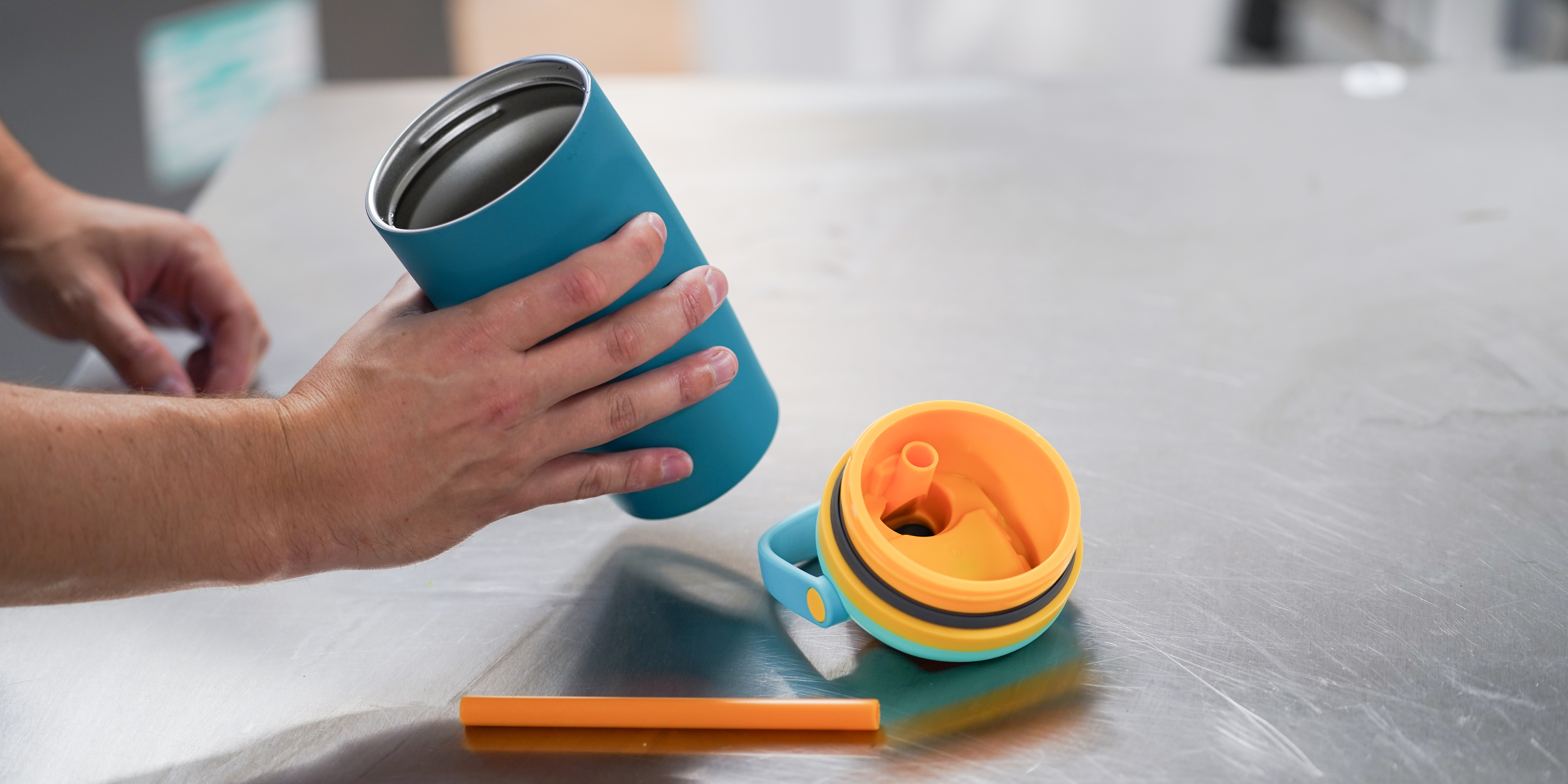 the Owala water bottle different parts