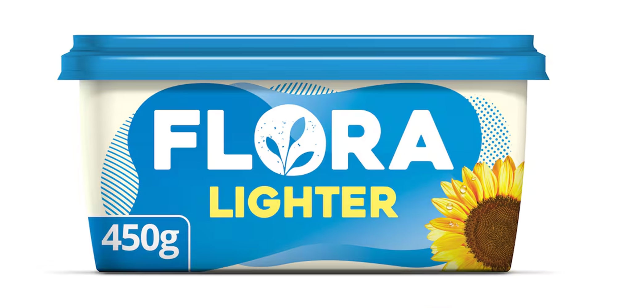 Pack shot of Flora Lighter spread.