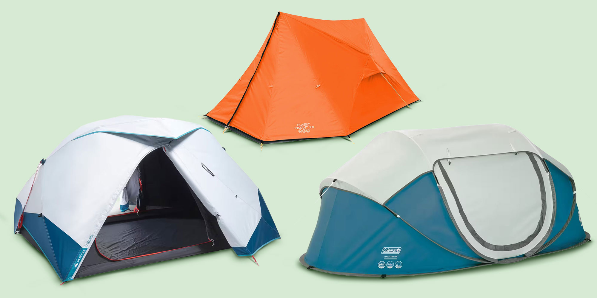 Three pitched pop up tents tested by Which?