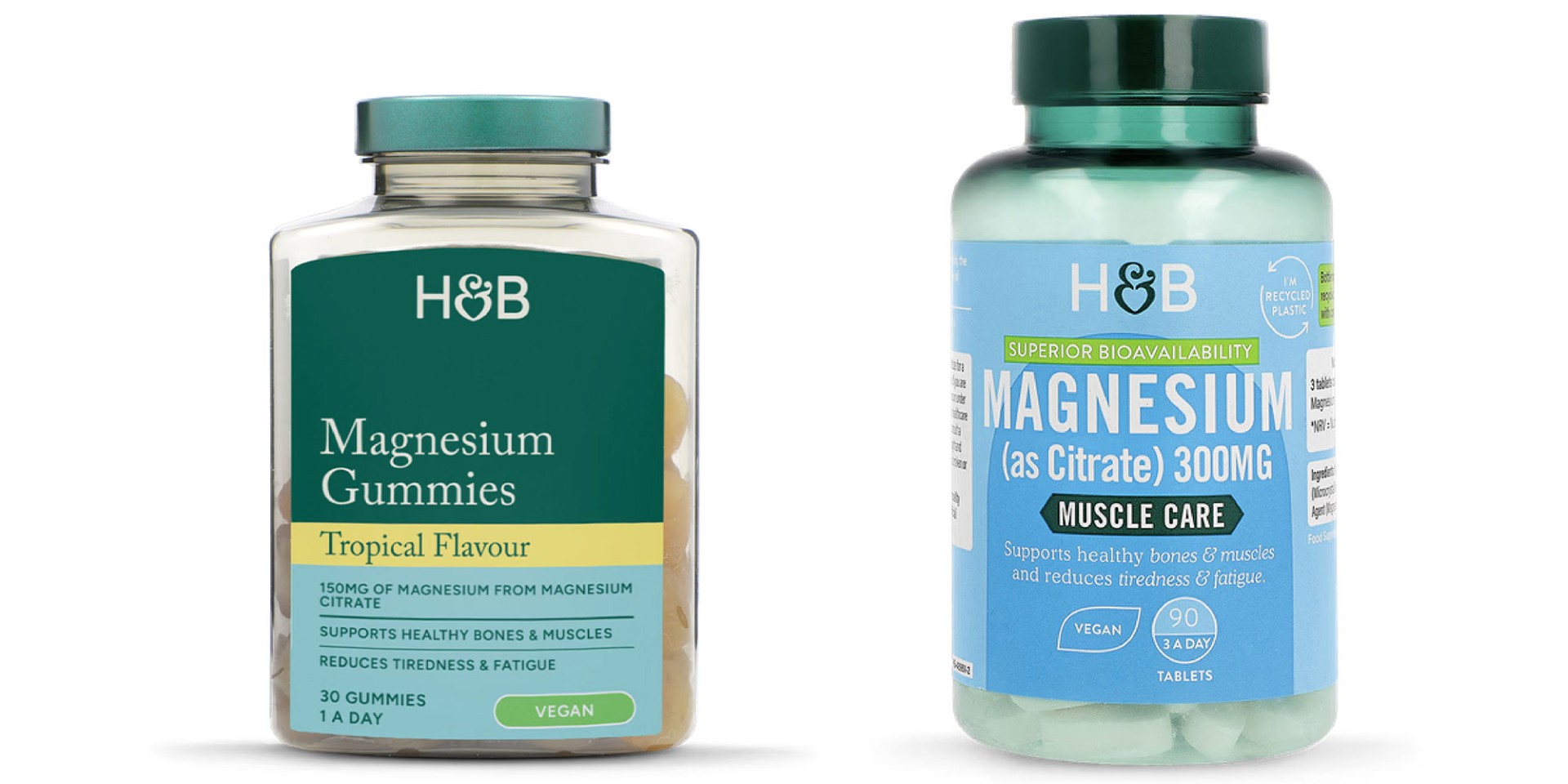 Magnesium gummies and supplements from Holland & Barrett