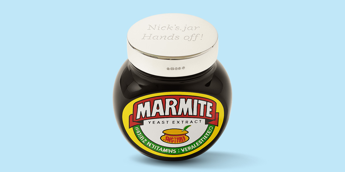 Silver marmite lid