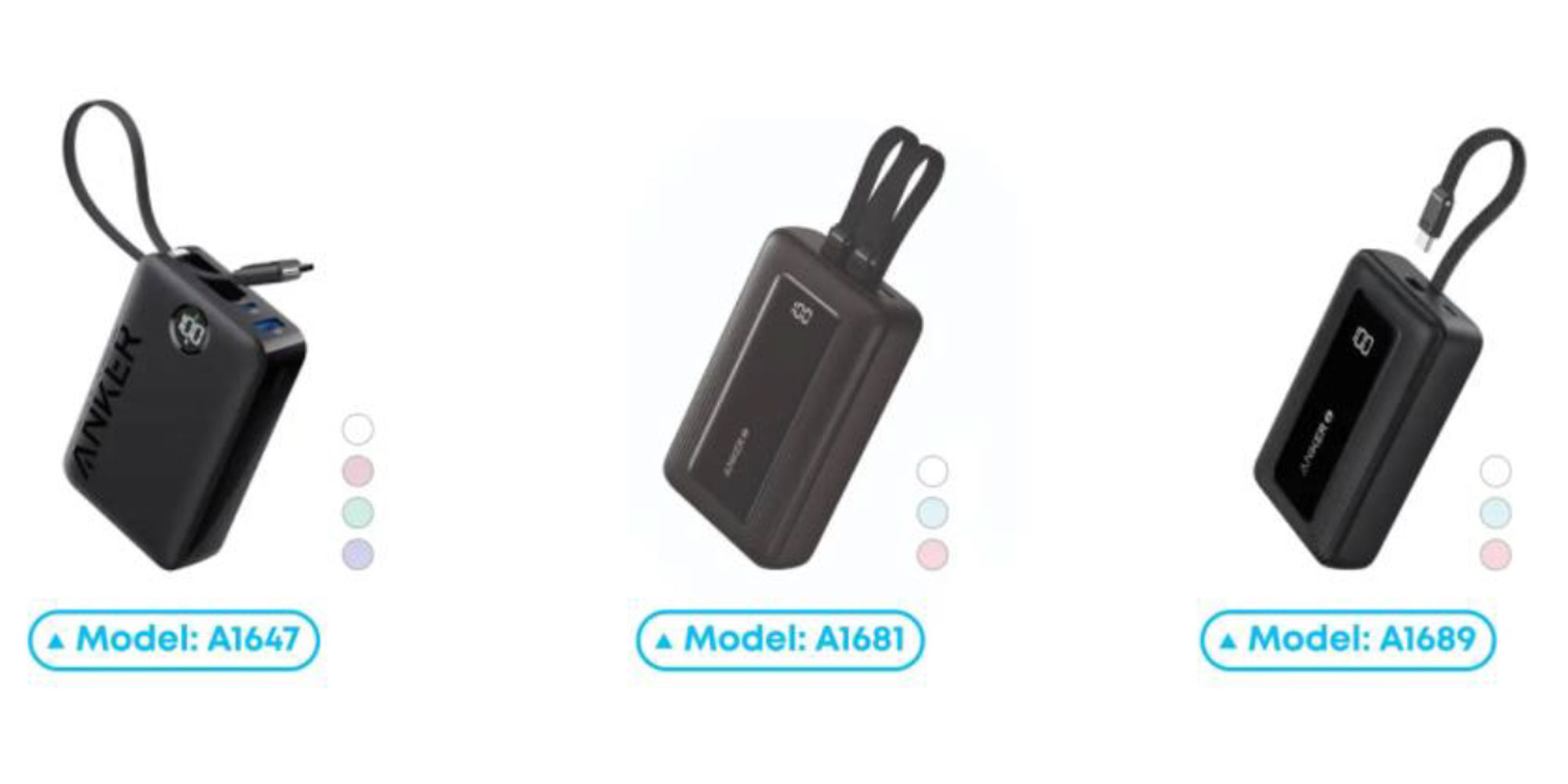 Recalled Anker power banks