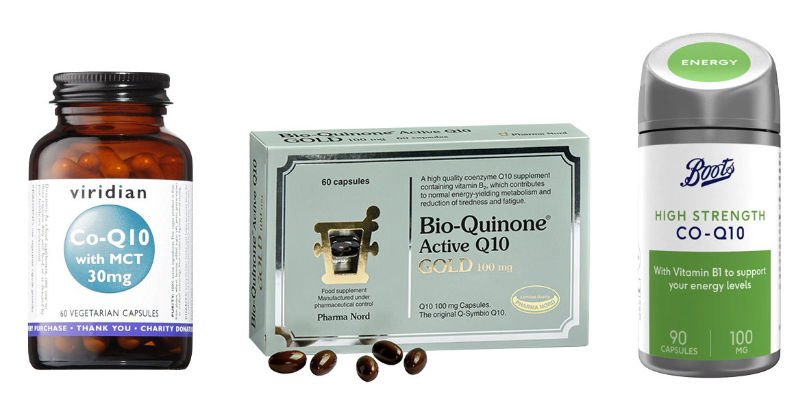 A variety of different Co-Q10 supplements