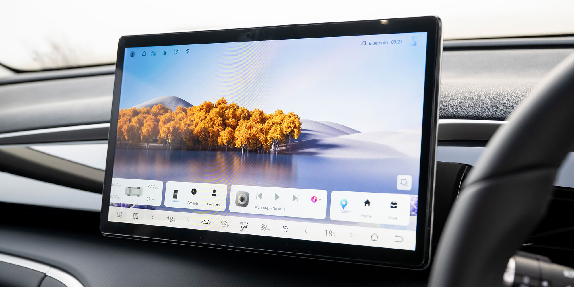 The touchscreen of the BYD Sealion 5 DM-i