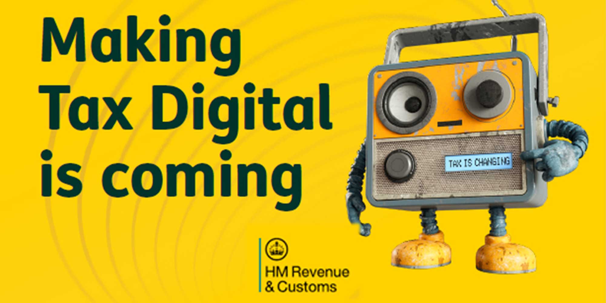 An advert for HMRC's Making Tax Digital scheme