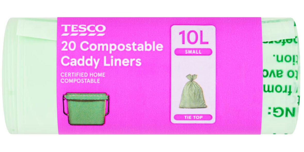Tesco Compostable Caddy Liners Tie Top