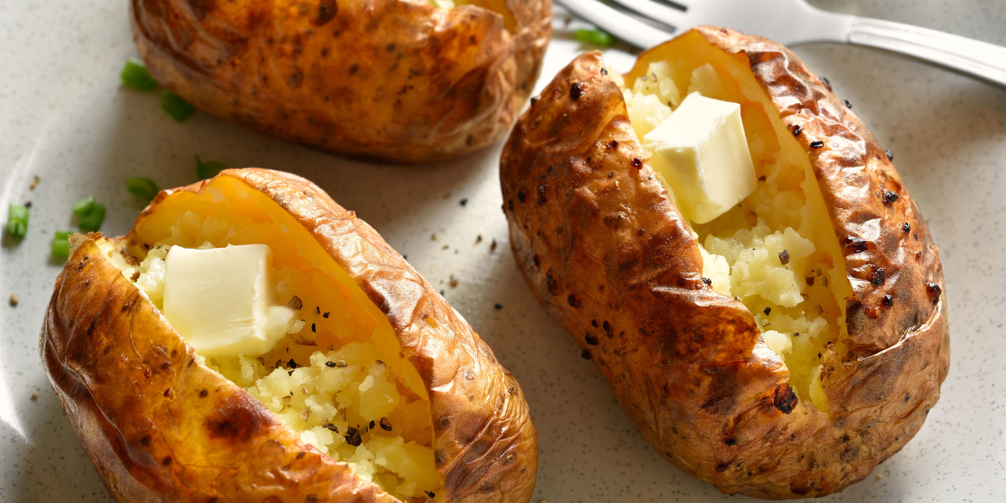 Crispy jacket potatoes