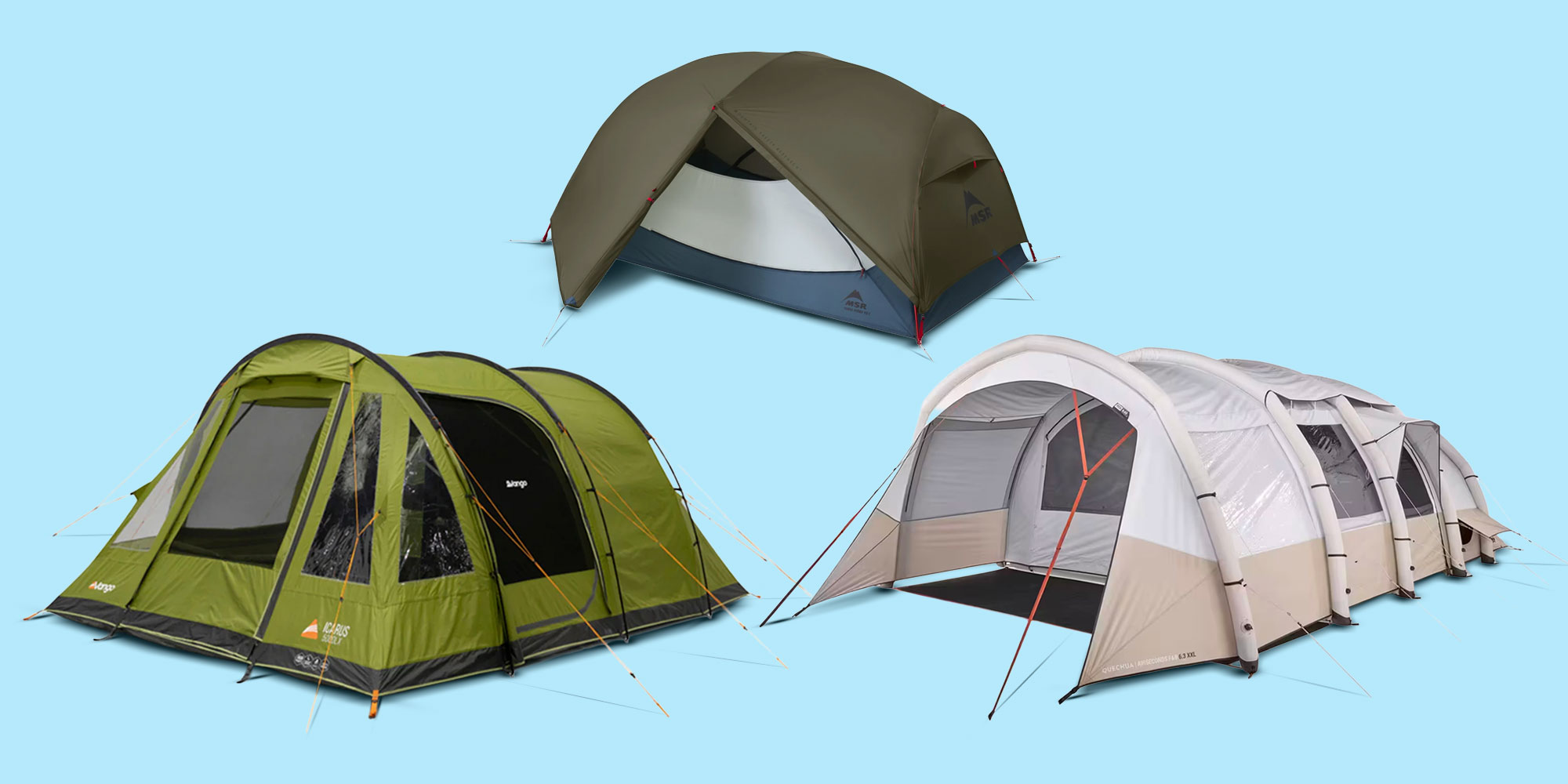 Three tents tested by Which?