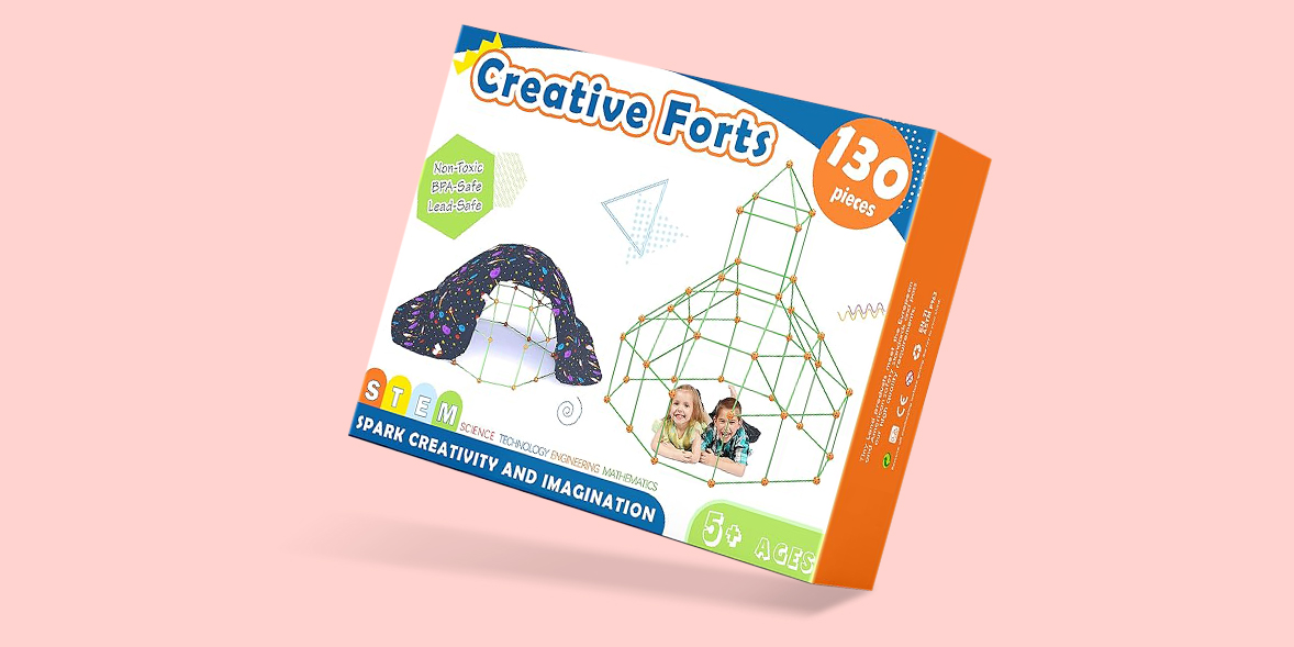 Kids Fort Building Kit - 130 Piece