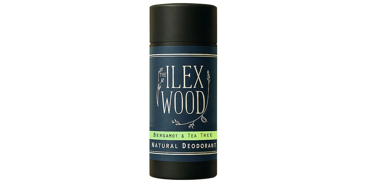 The Ilex Wood natural stick deodorant