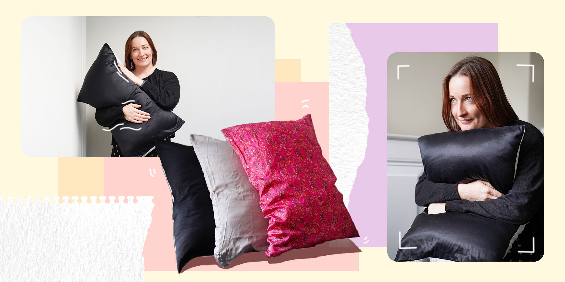 Hannah Fox silk pillowcase